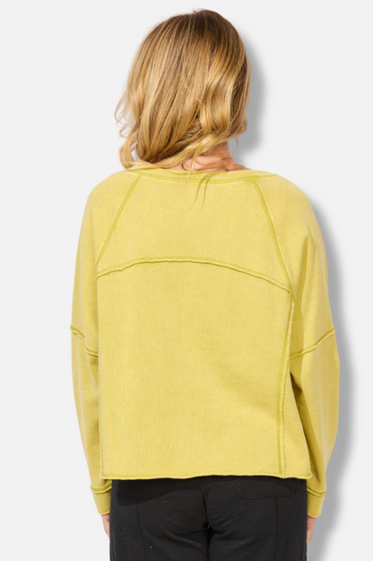 Weekend Raglan Crew - Citron 