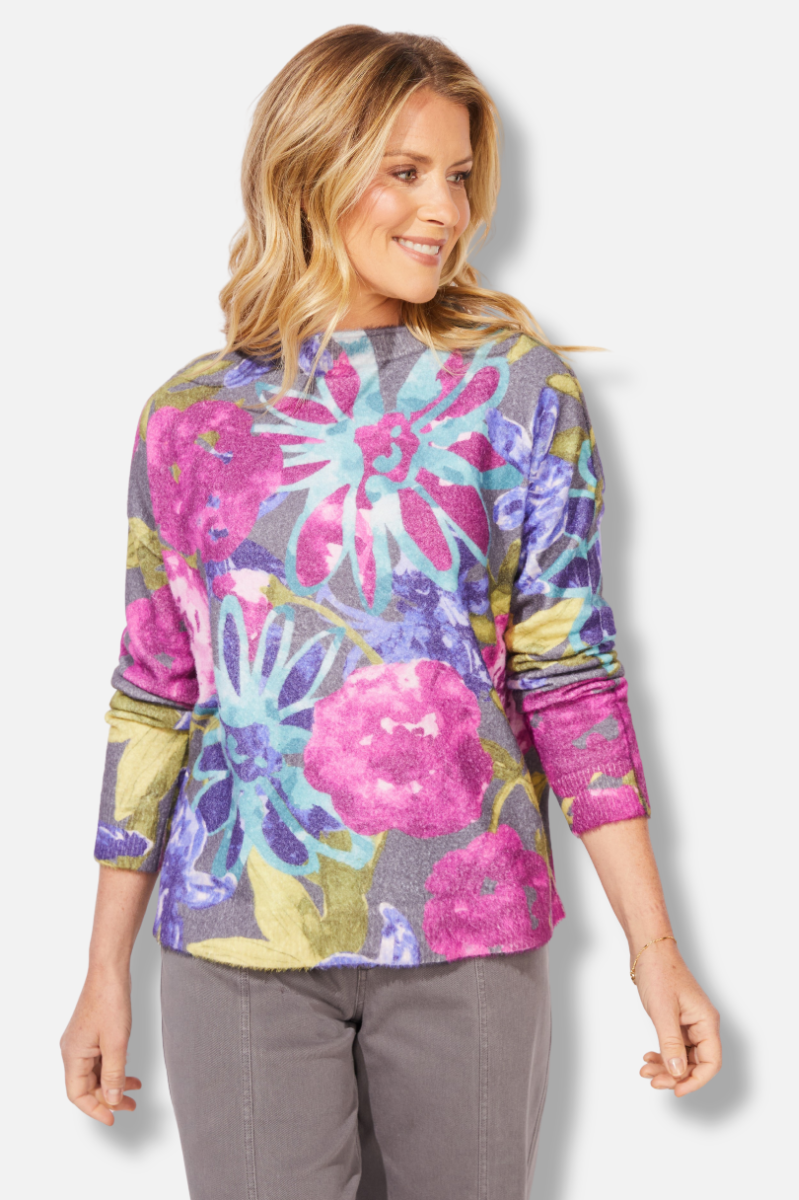 Roll Neck Sweater - Multi Color 