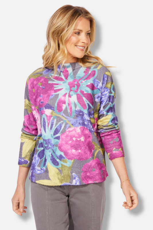 Roll Neck Sweater - Multi Color 