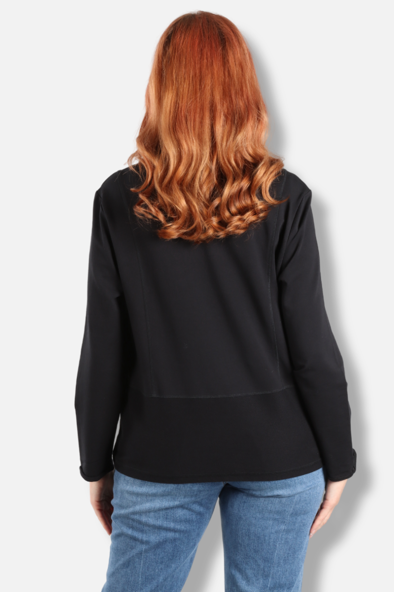Everyday Quarter Snap Pullover - Black 