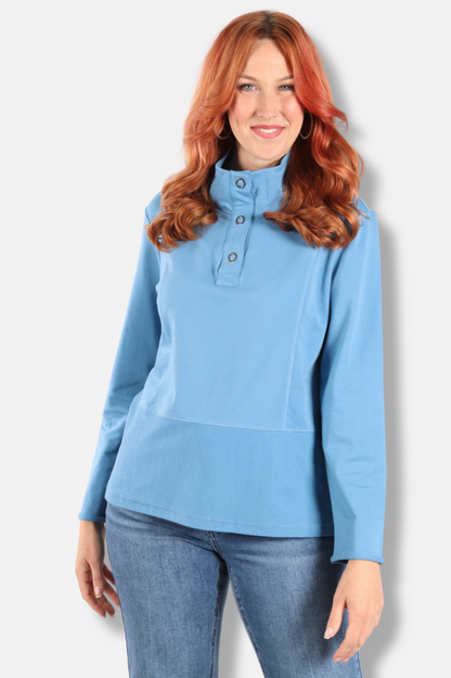 Everyday Quarter Snap Pullover - Harbor