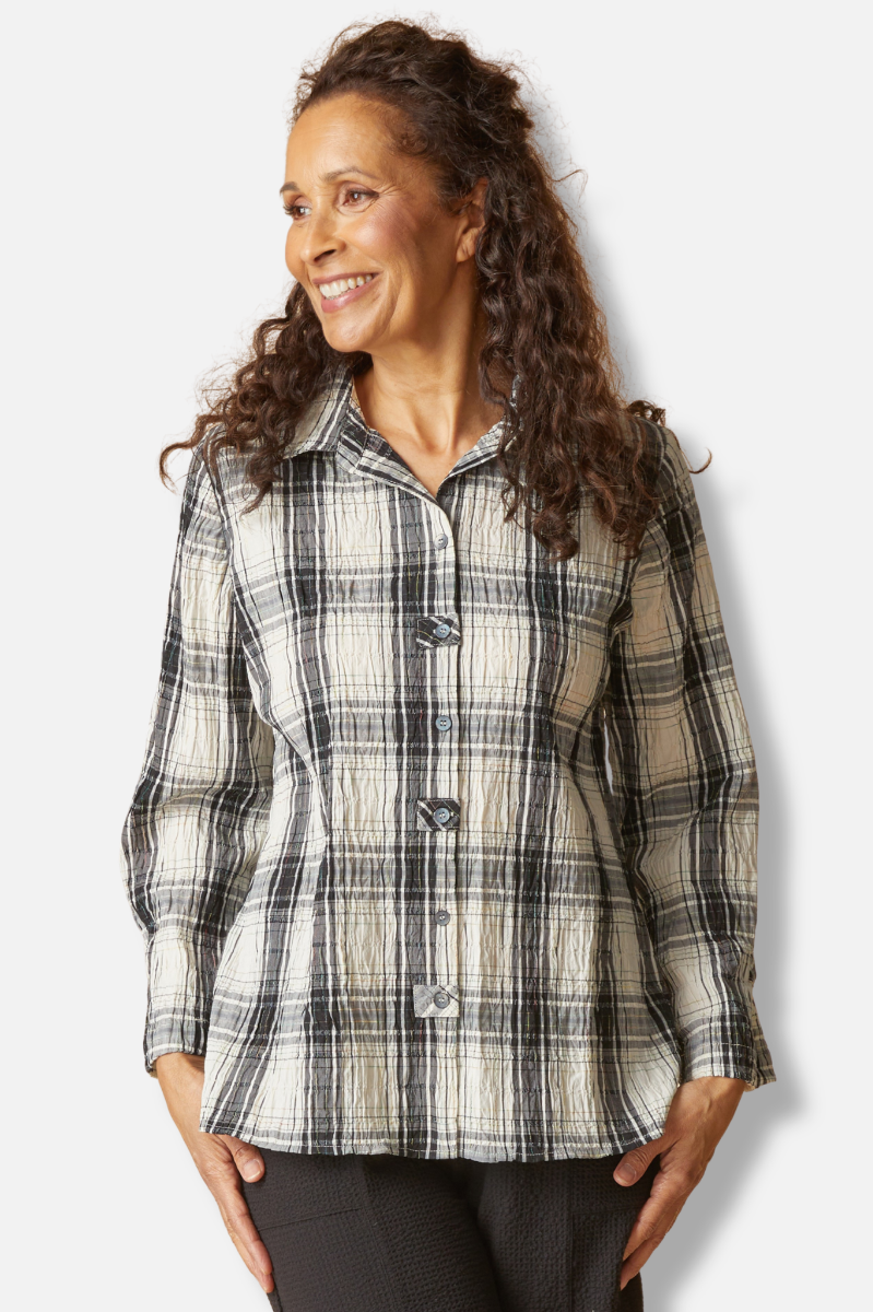Tab Swing Shirt - Winter White 