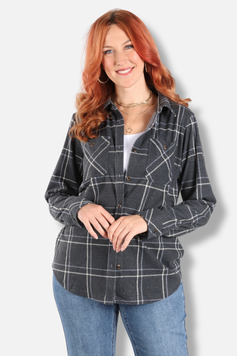 Flannel Shirt - Grey