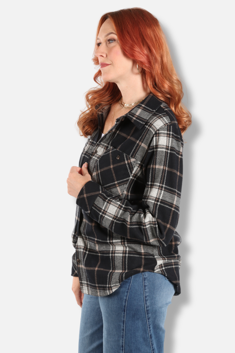 Flannel Shirt - Black