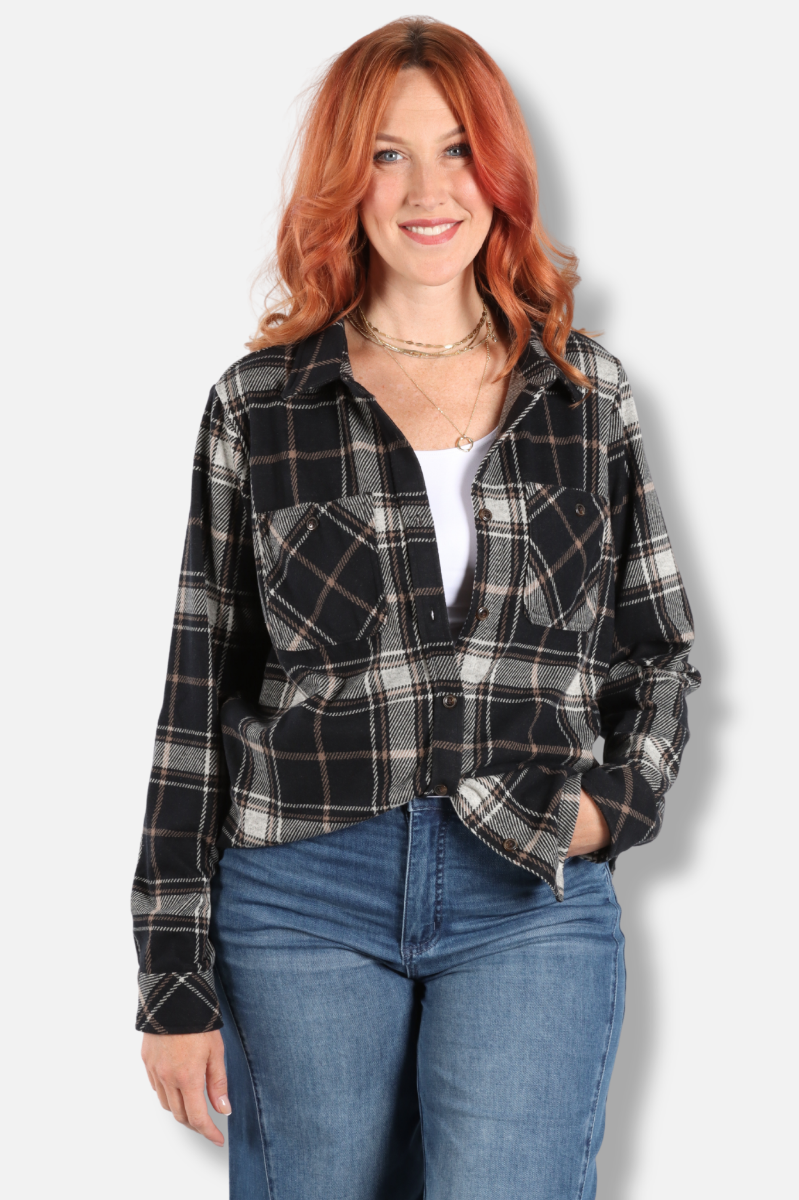 Flannel Shirt - Black