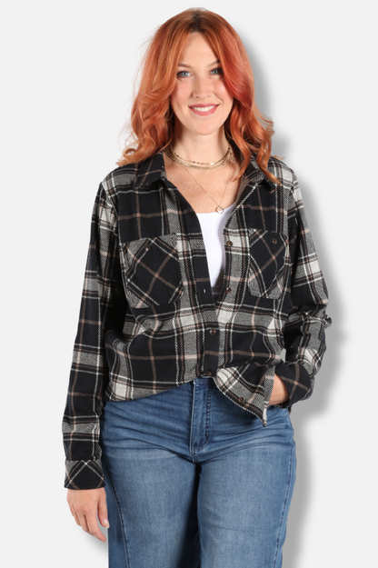 Flannel Shirt - Black
