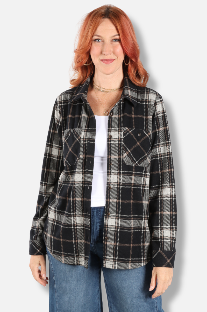 Flannel Shirt - Black