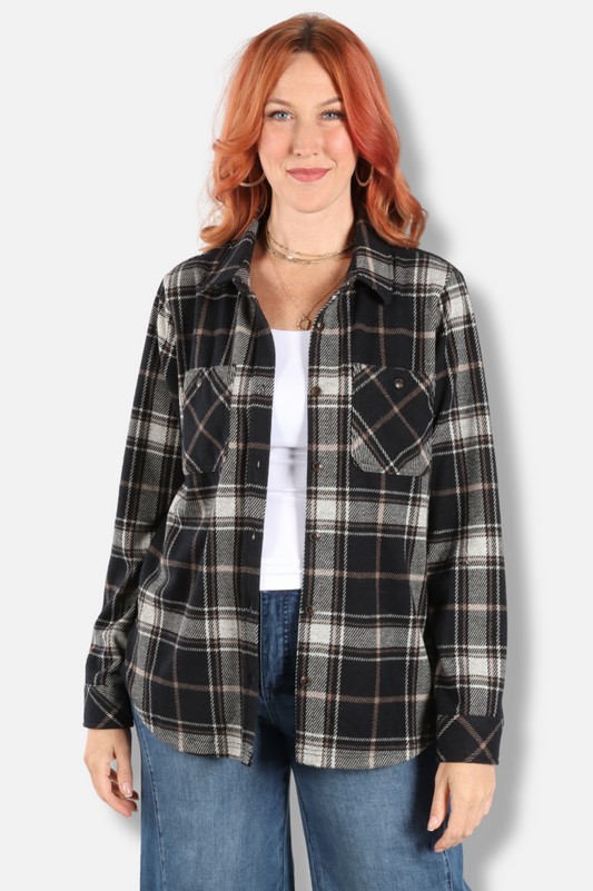 Flannel Shirt - Black