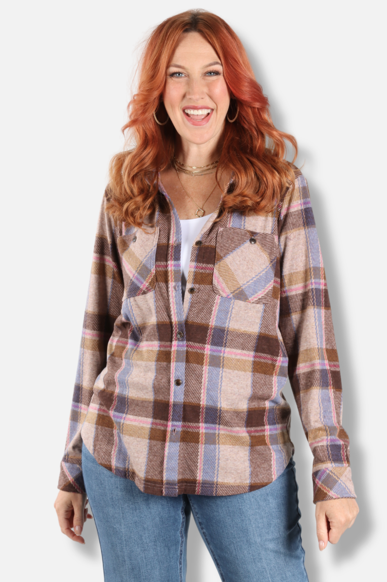 Flannel Shirt - Brown
