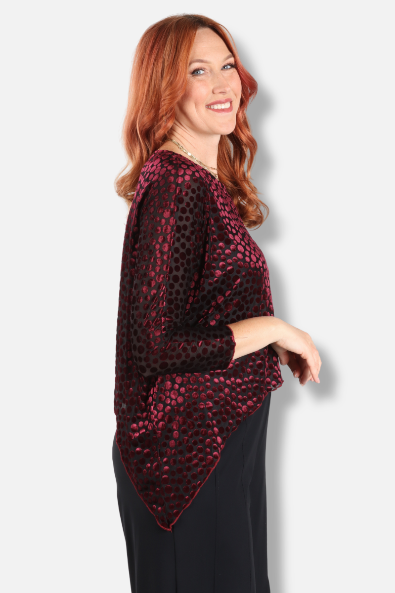 Asymmetrical Topper - Wine