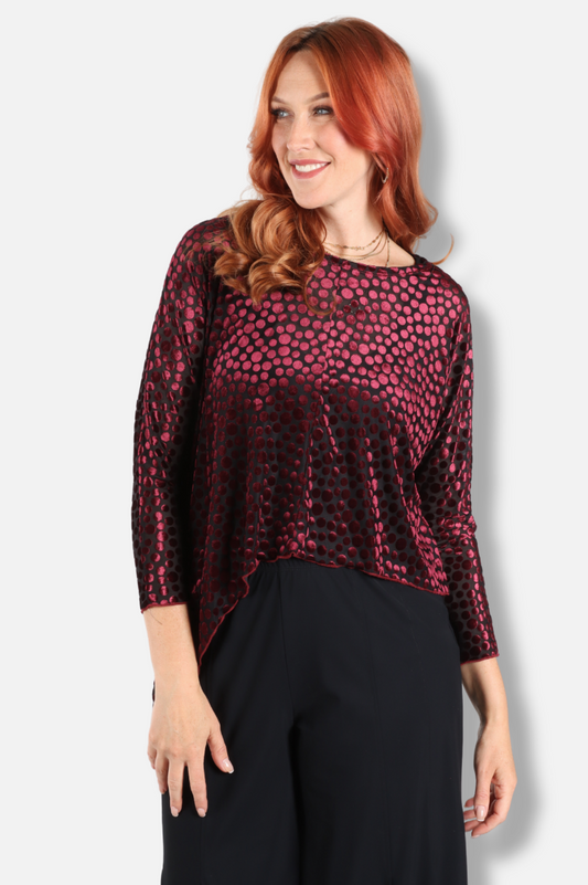 Asymmetrical Topper - Wine