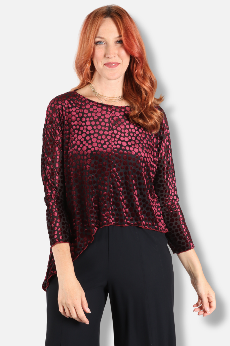 Asymmetrical Topper - Wine