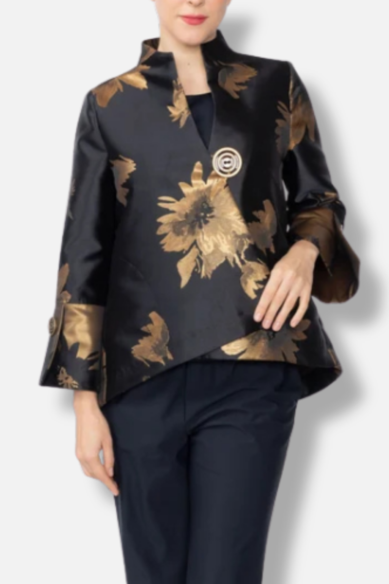 One Button Jacket - Black 