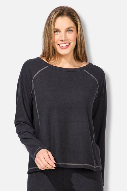 Superchill Raglan Top - Black 