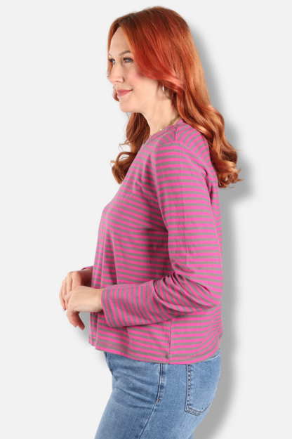 Layover Tee - Fuchsia