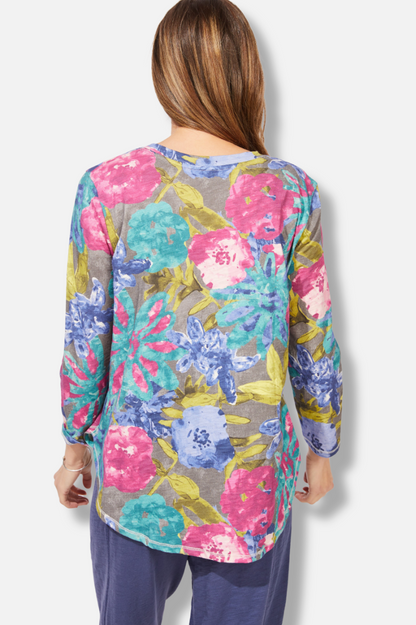 Hi Lo V Tee - Multi Color 
