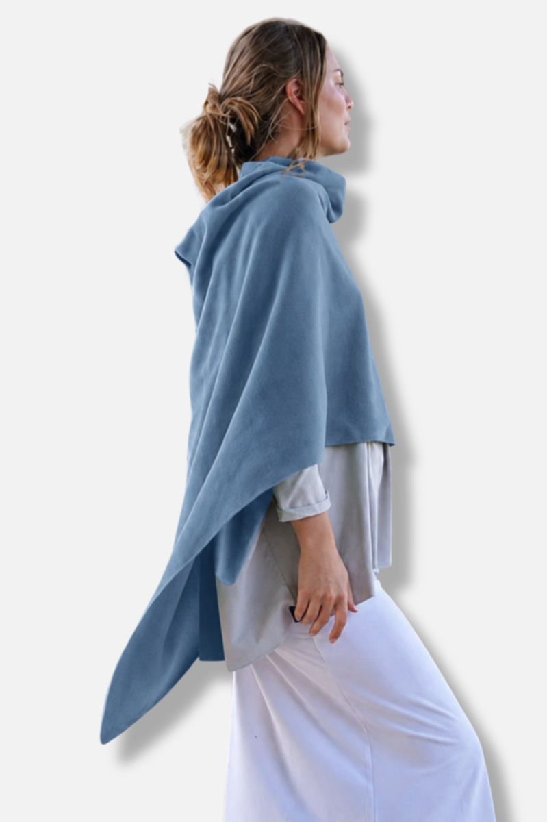 Poncho - Dusty Blue 