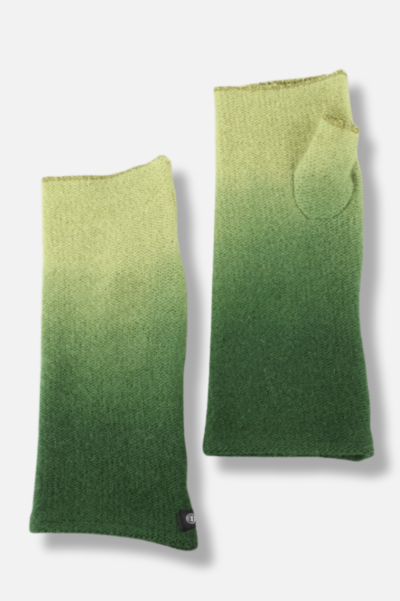 Gayle Fingerless Glove - Green Ombre