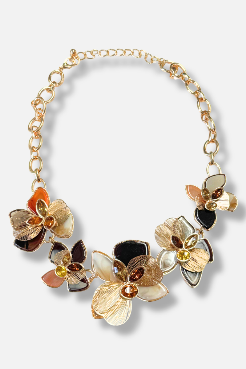Marcella Floral Statement Necklace