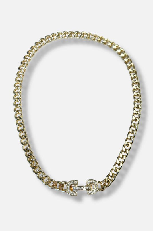 Camille Crystal Link Necklace