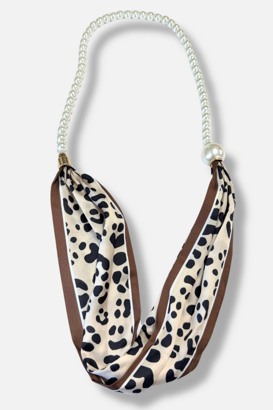 Sabine Pearl Scarf Necklace