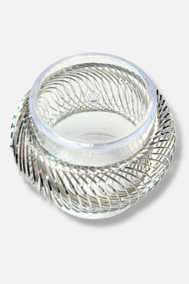 Solenne Sculptural Wire Bracelet - Silver