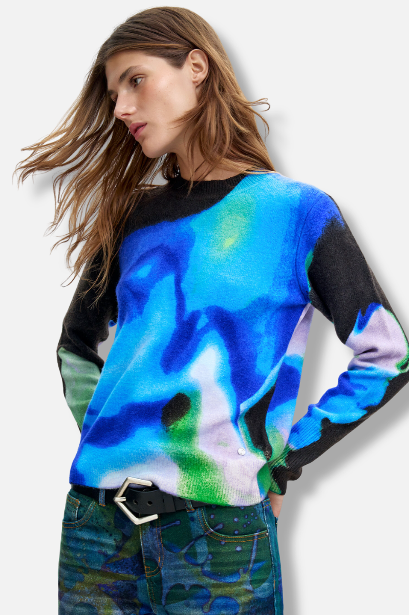 Watercolor Pullover - Azul 