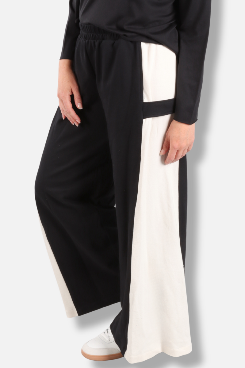 Side Tab Pant - Black & Stone