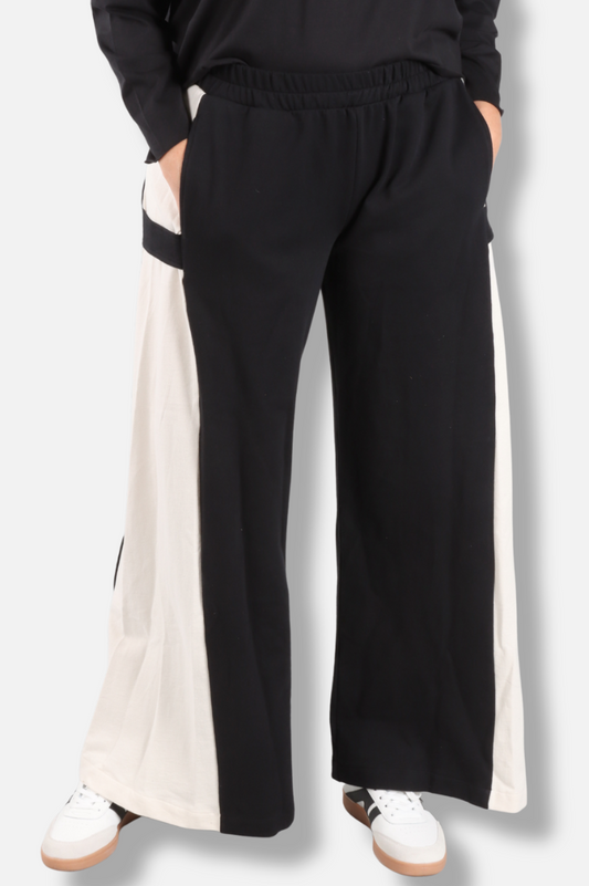 Side Tab Pant - Black & Stone