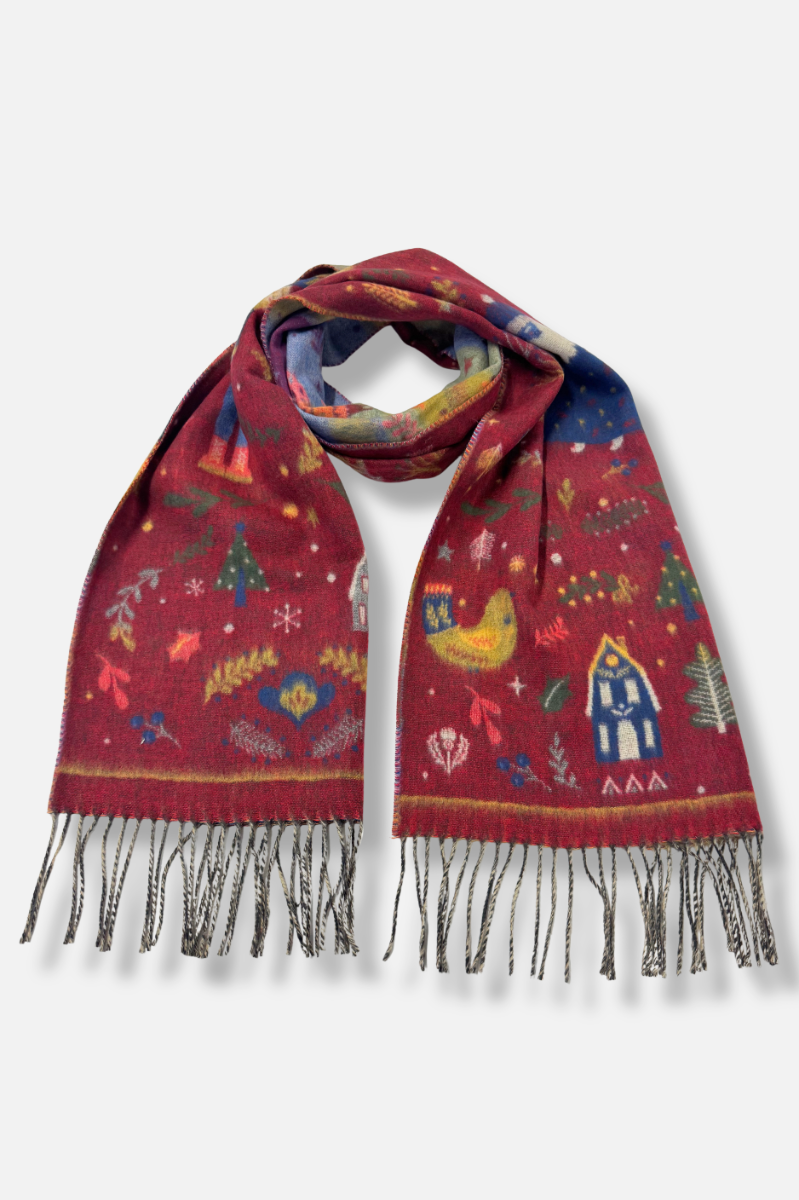 Christmas Scarf - Red 