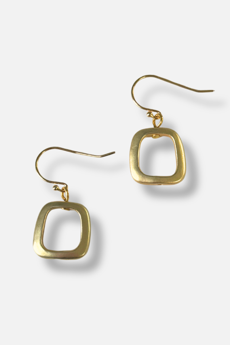 Square Earring - Gold 