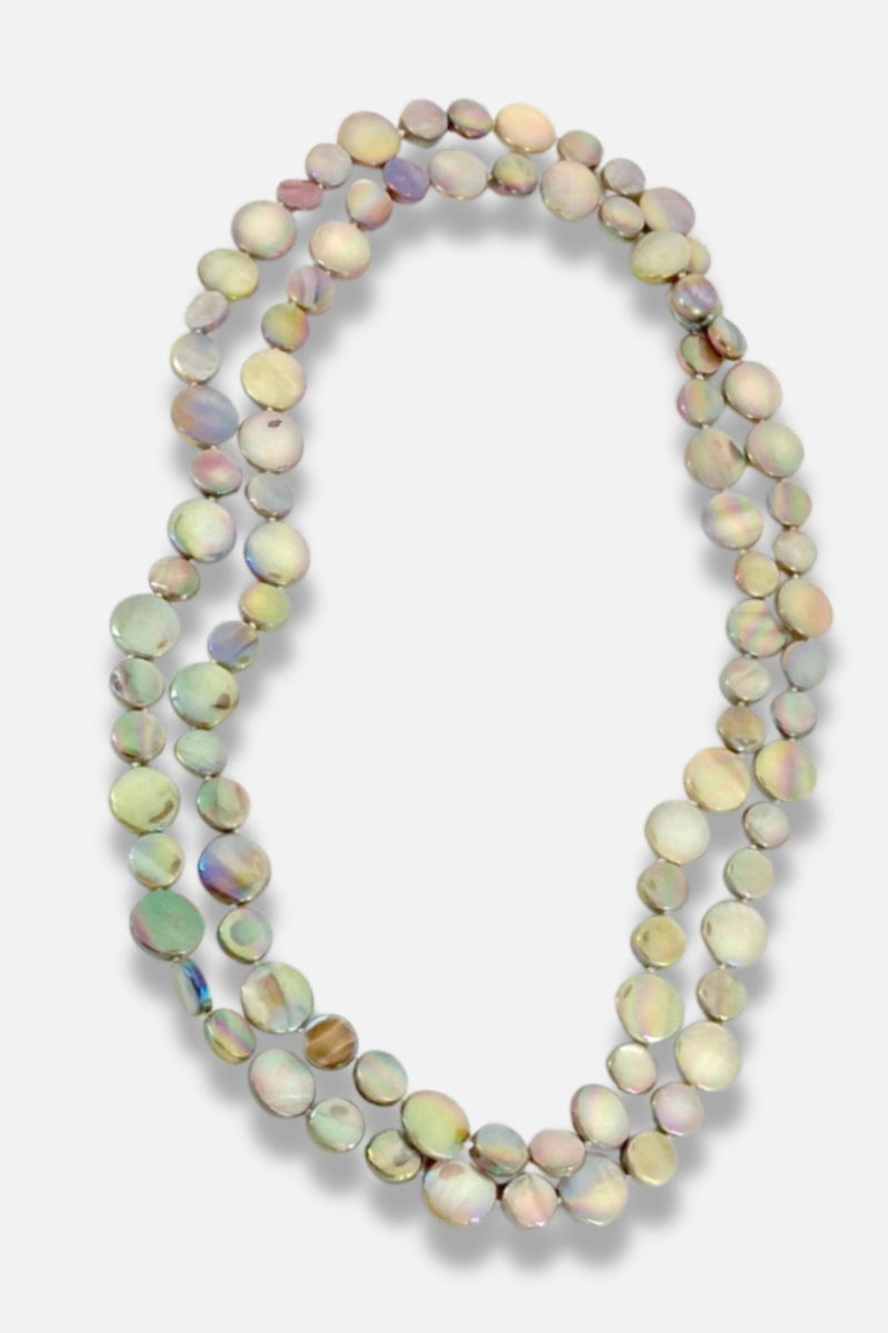 Mother of Pearl Necklace - Taupe 