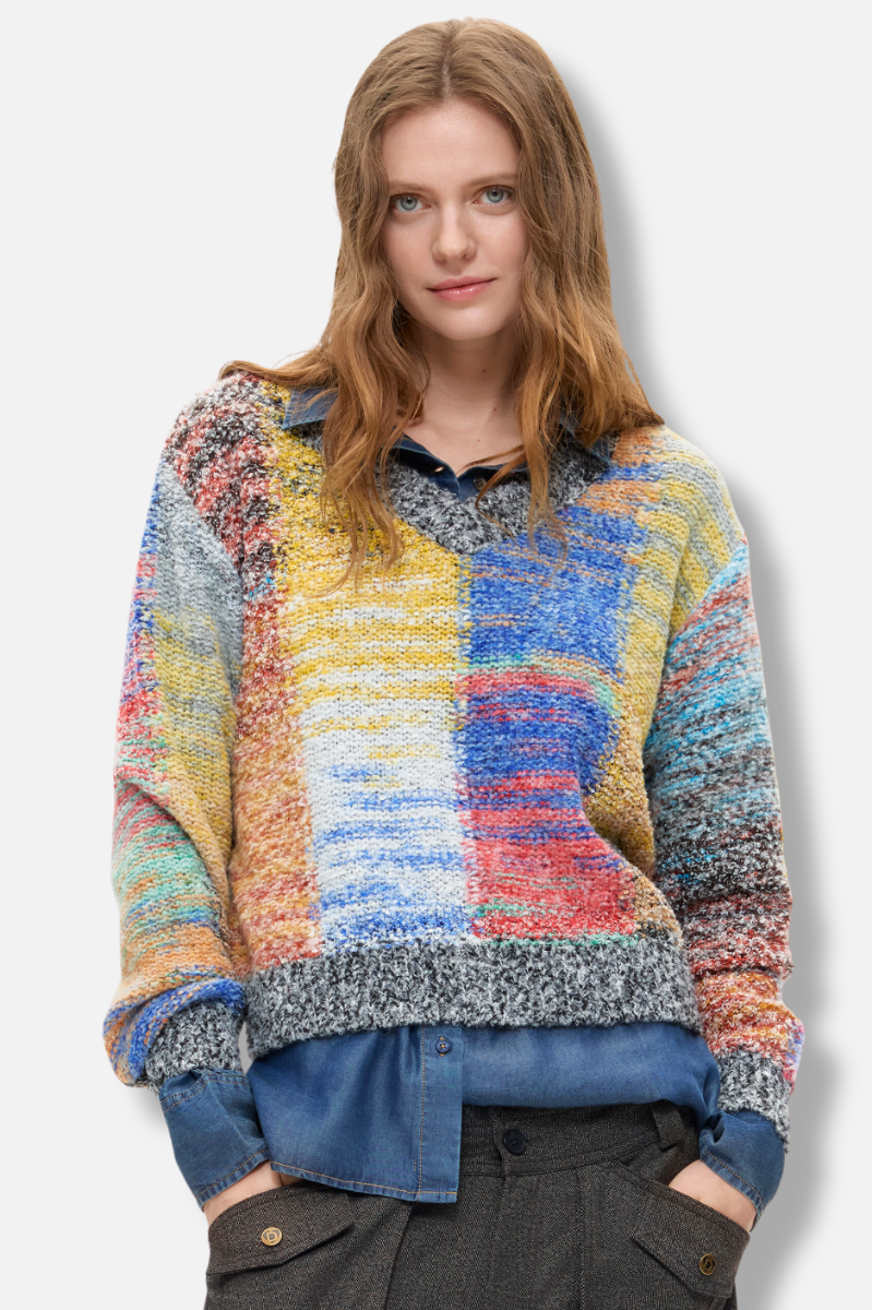 Chunky Knit Pullover - Red 