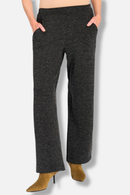 Urban Marl Knit Straight Pants - Shadow 
