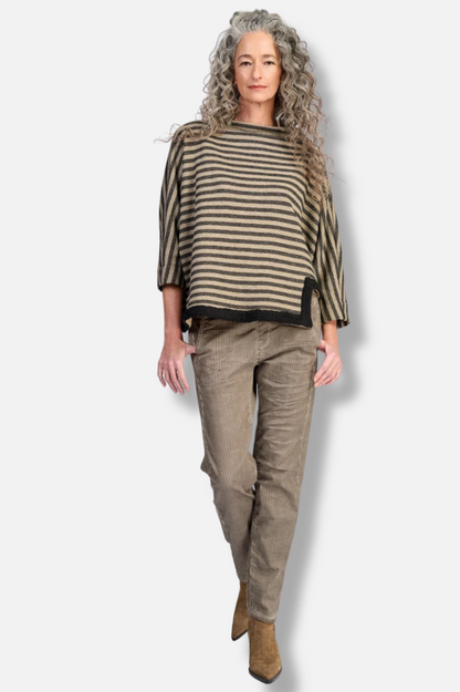 Urban Ulla Pullover - Camel Stripe 