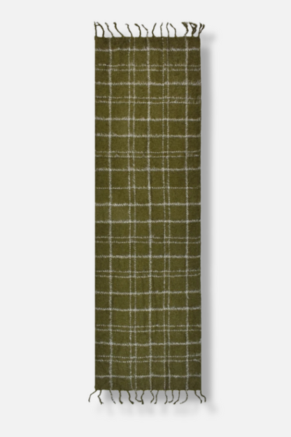 Murphy Plush Plaid Scarf - Olive 
