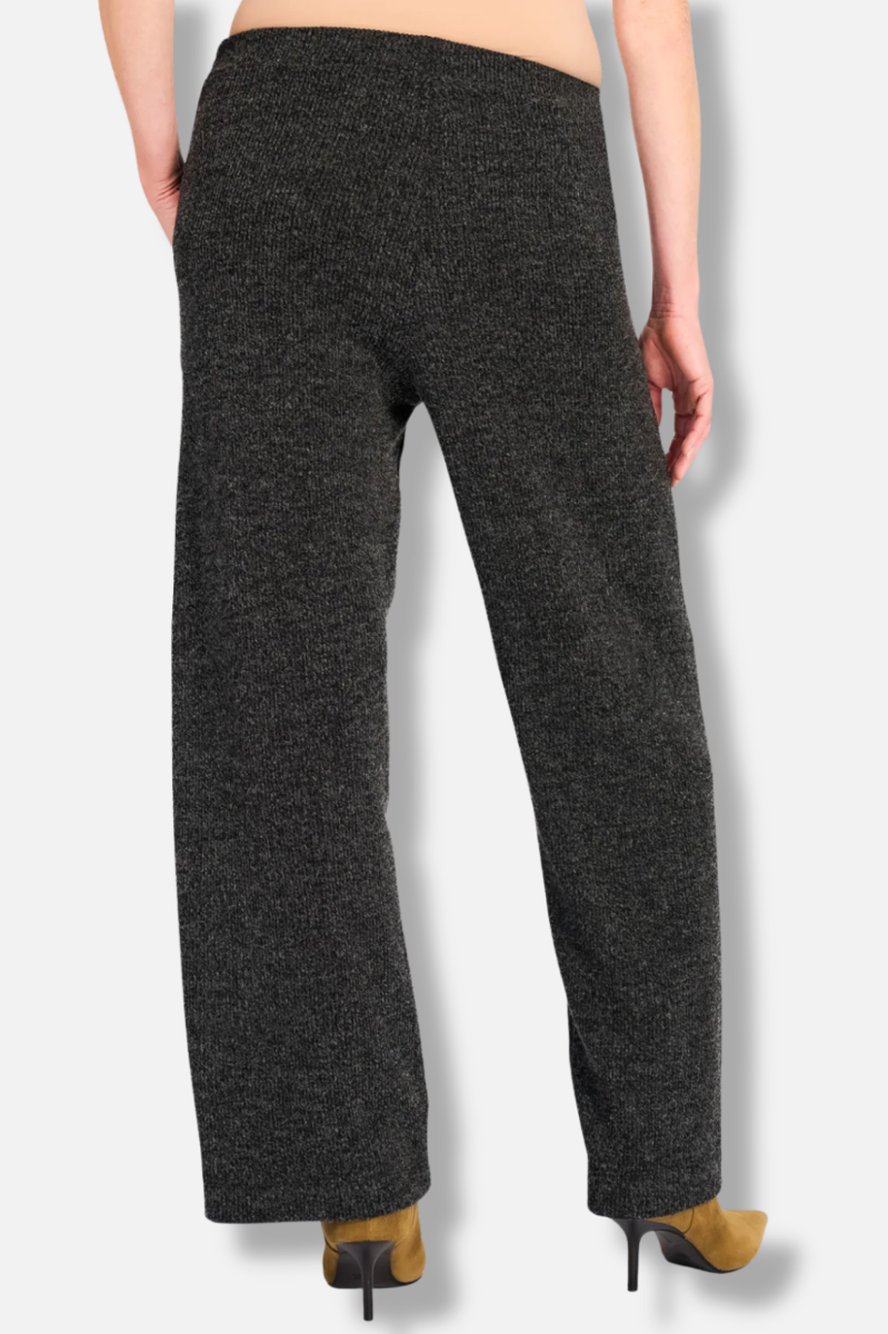 Urban Marl Knit Straight Pants - Shadow 