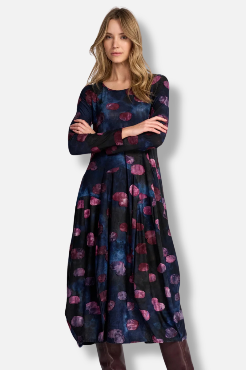 Calliope Crew Cocoon Dress - Midnight 