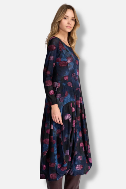 Calliope Crew Cocoon Dress - Midnight 