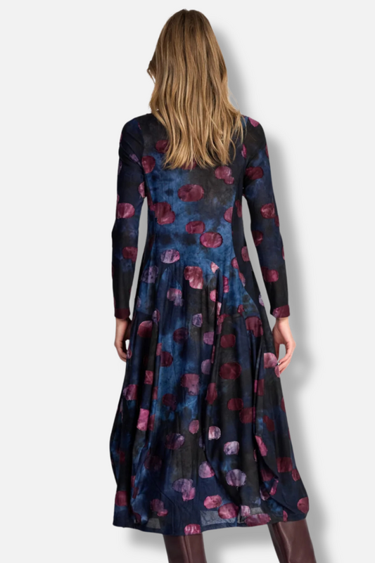 Calliope Crew Cocoon Dress - Midnight 