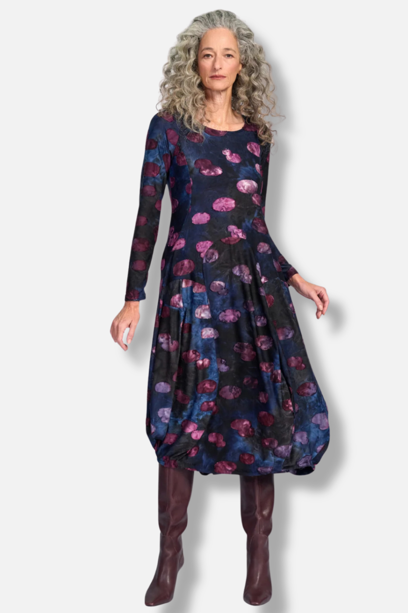 Calliope Crew Cocoon Dress - Midnight 