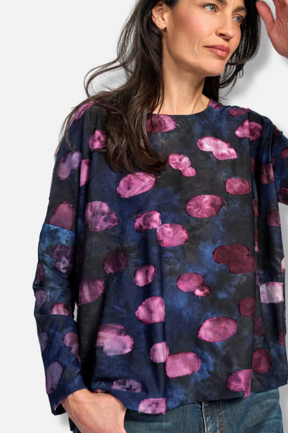 Tansy Boxy Top - Midnight 