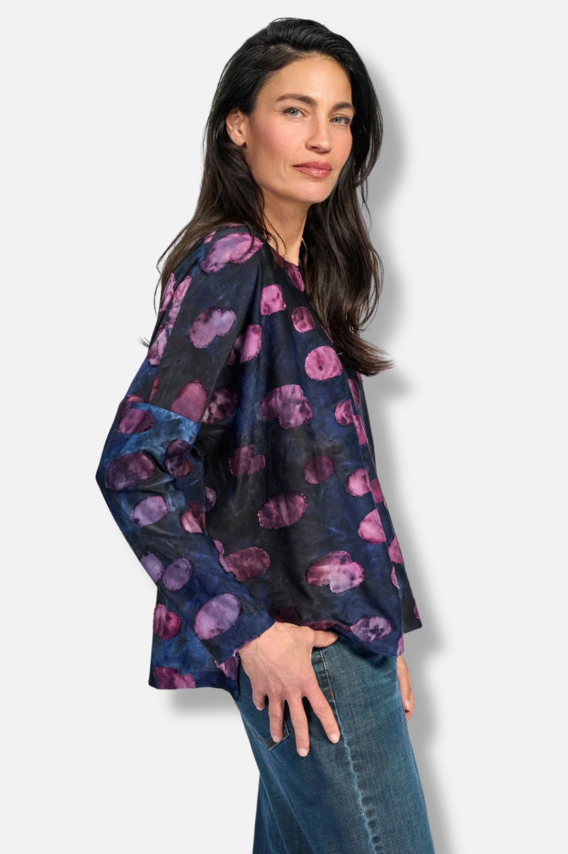 Tansy Boxy Top - Midnight 