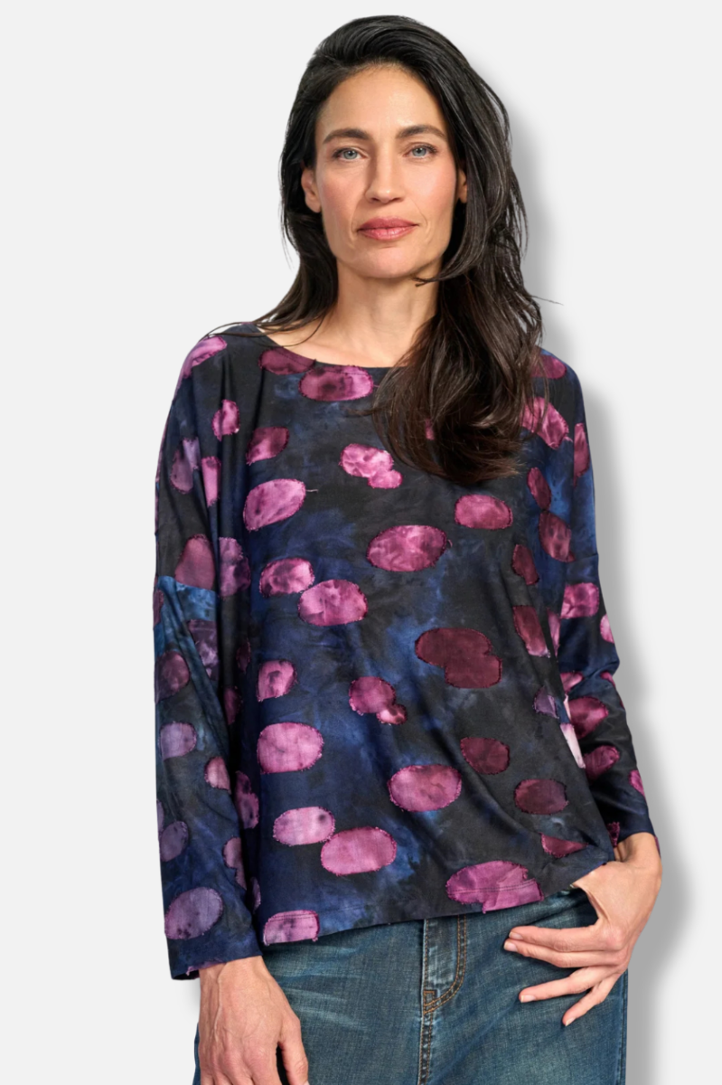 Tansy Boxy Top - Midnight 