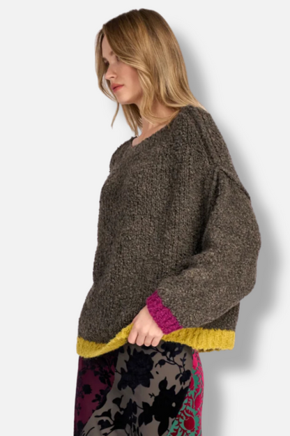 Riff Boucle Sweater - Truffle 