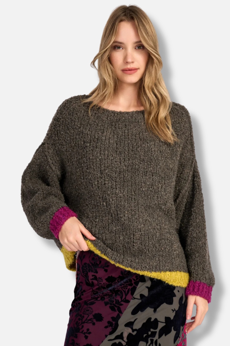 Riff Boucle Sweater - Truffle 