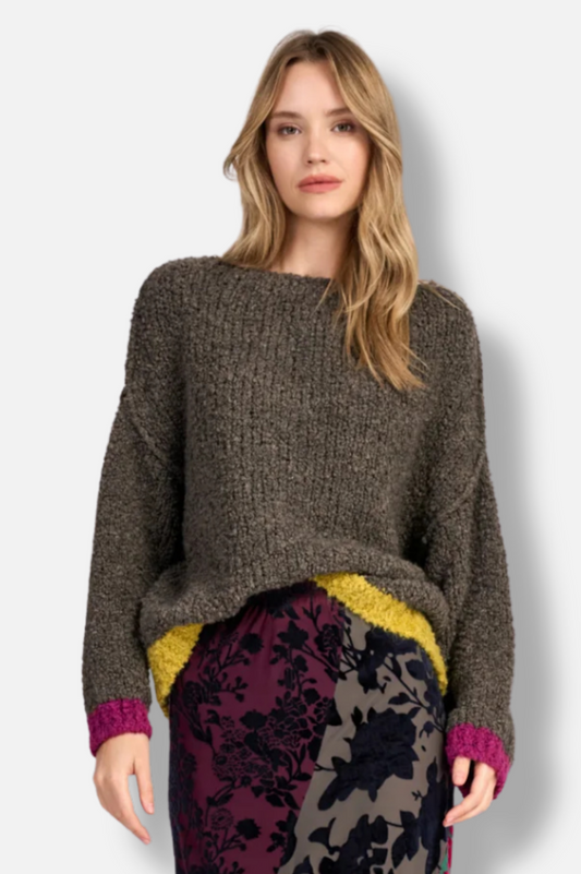 Riff Boucle Sweater - Truffle 