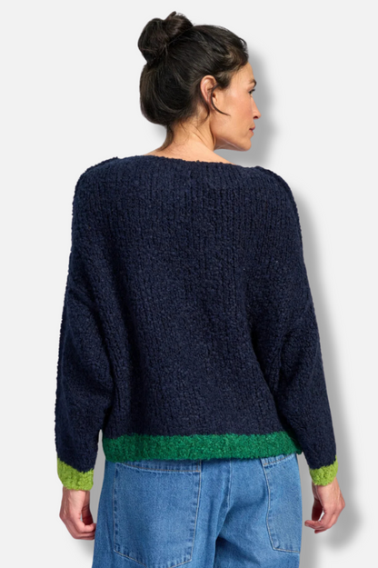 Riff Boucle Sweater - Midnight 