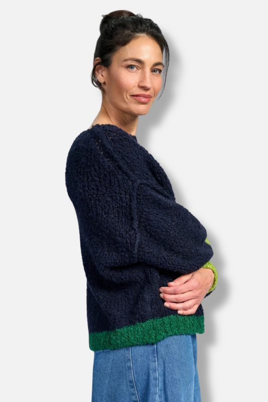 Riff Boucle Sweater - Midnight 