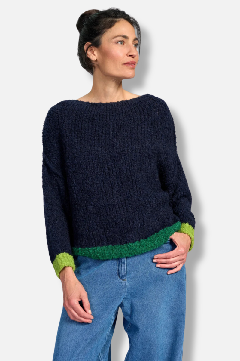 Riff Boucle Sweater - Midnight 